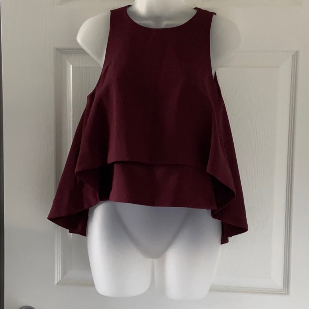 Katherine Kelly two layered hi-low shell top NWOT